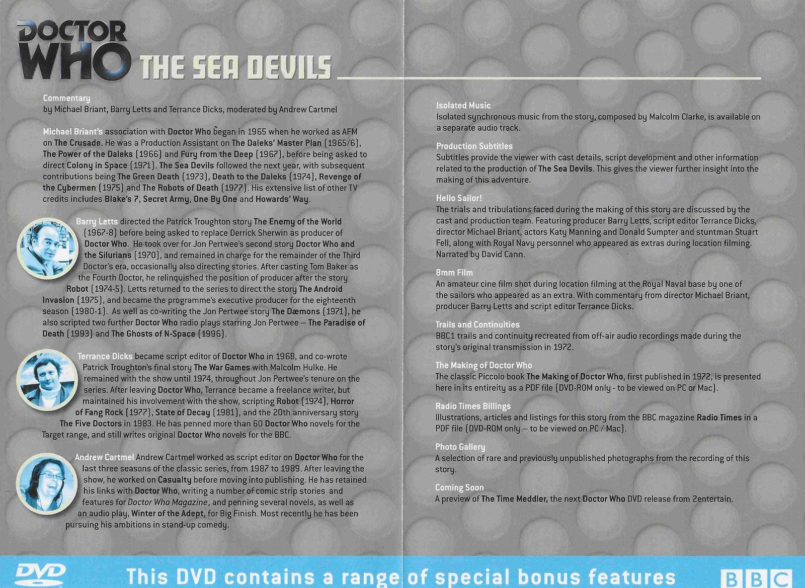 Inserts from BBCDVD 2438B